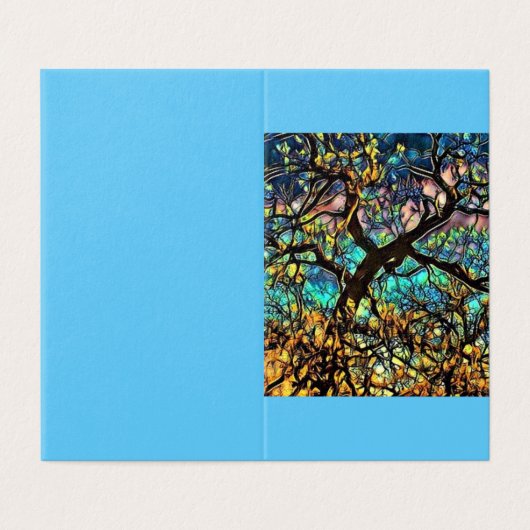 Faltkarte, Papier: Standard-Halbschall (Außenseite Aufgefaltet)