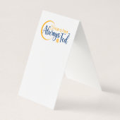 Faltkarte, Papier: Unterschrift (Rückseite)