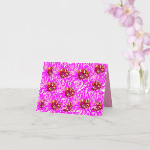 Faltkarte : Pink Gerber Daisies Karte