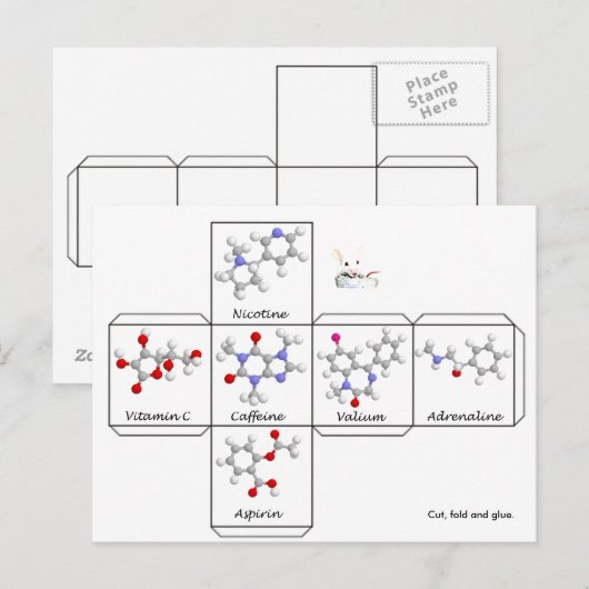 Faltkarte Postkarte (Vorne/Hinten)