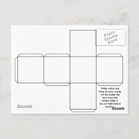 Faltkarte Postkarte (Rückseite)