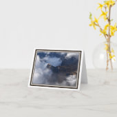 Faltkarte - Schweizer Alpen und Wolken Karte (Gelbe Blume)