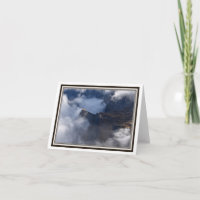 Faltkarte - Schweizer Alpen und Wolken