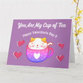 Faltkarte - Sie sind meine Tasse Tee Karte (Gelbe Blume)