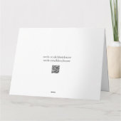 Faltkarte - Sketch Christmas Deer B/W Karte (Rückseite)