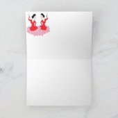 Faltkarte ; Spanische Tänzer Karte (Innenseite)