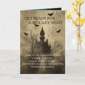 Faltkarte "Spooky Night Halloween Inv. Karte (Gelbe Blume)