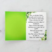 Faltkarte St. Patrick's Day Dankeskarte (Innenseite)