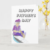 Faltkarte : VATER'S DAY Karte (Gelbe Blume)