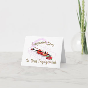 Faltkarte: Verlobung Karte