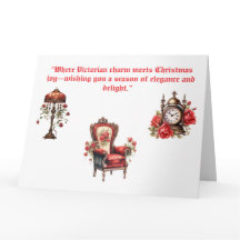 Faltkarte - Viktorianische Weihnachtskarte