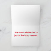 Faltkarte Weihnachtskarte Adorable Dog Karte (Innenseite)