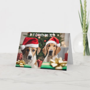Faltkarte Weihnachtskarte Adorable Dog Karte