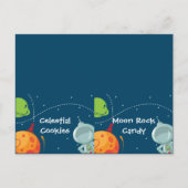 Faltkarte "Weltraumlebensmittel" Postkarte (Vorderseite)