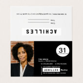 Faltkarten für Kunden Visitenkarten (Außenseite Aufgefaltet)