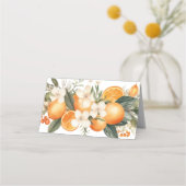 Faltkarten Hochzeitsorn Florals Platzkarte (Rückseite)