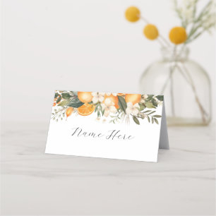 Faltkarten Hochzeitstorte Florals Früchte Platzkarte