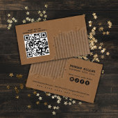 Faltkarton Vintag Visitenkarte