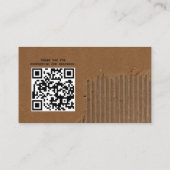 Faltkarton Vintag Visitenkarte (Rückseite)