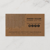 Faltkarton Vintag Visitenkarte (Vorderseite)