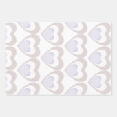 Faltpapier Flachblätter 2 und 1 Designs Geschenkpapier Set (Vorderseite 2)