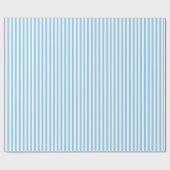 Faltpapier für Baby Blue und White Strips Geschenkpapier (Flach)