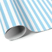 Faltpapier für Baby Blue und White Strips Geschenkpapier (Rolleneckpunkt)