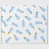 Faltpapier für Babyflaschen Geschenkpapier (Flach)