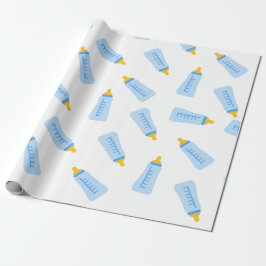Faltpapier für Babyflaschen Geschenkpapier