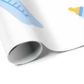 Faltpapier für Babyflaschen Geschenkpapier (Rolleneckpunkt)