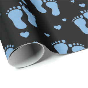 Faltpapier für Babyfüßchen Geschenkpapier