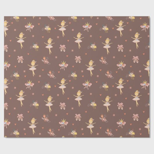 Faltpapier für Ballerina Geschenkpapier (Flach)