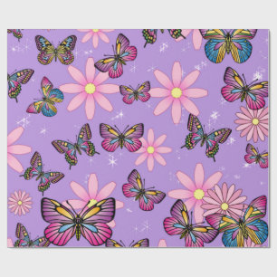 Faltpapier für Blumenstäube Geschenkpapier