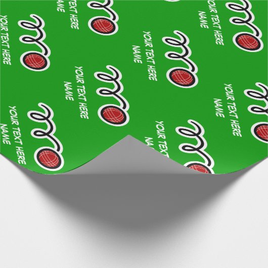 Faltpapier für Bocce-Kugel | Benutzerdefiniertes D Geschenkpapier (Ecke)
