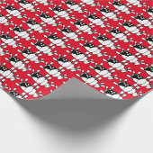 Faltpapier für Bowlingkugel und Buttone Geschenkpapier (Ecke)