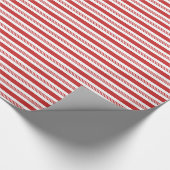 Faltpapier für Candy Cane Stripes - Rot und Weiß Geschenkpapier (Ecke)