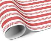 Faltpapier für Candy Cane Stripes - Rot und Weiß Geschenkpapier (Rolleneckpunkt)