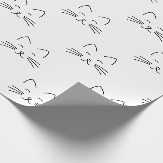 Faltpapier für das Gesicht der Katze Geschenkpapier (Ecke)