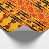 Faltpapier für das lustige afrikanische Stammmuste Geschenkpapier (Ecke)