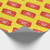 Faltpapier für das Muster des Kinos Geschenkpapier (Ecke)