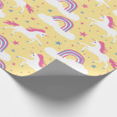 Faltpapier für das Muster "Unicoron Doodle" Geschenkpapier (Ecke)