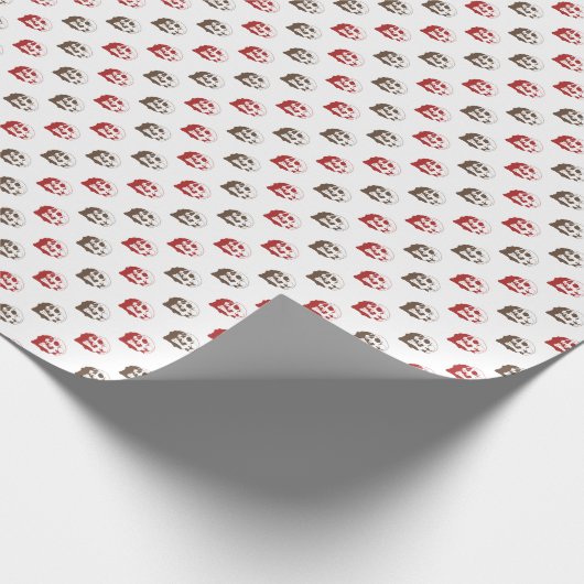 Faltpapier für das Schädelknochenmuster Geschenkpapier (Ecke)