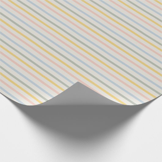 Faltpapier für den Pastellstreifen Geschenkpapier (Ecke)