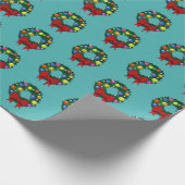 Faltpapier für den Roten Bow Geschenkpapier (Ecke)