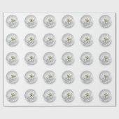 Faltpapier für die Blumenkugel Geschenkpapier (Flach)