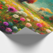 Faltpapier für die Blumenmuster Geschenkpapier (Ecke)