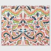 Faltpapier für die Blumenmuster Geschenkpapier (Flach)