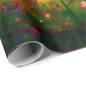 Faltpapier für die Blumenmuster Geschenkpapier (Rolleneckpunkt)