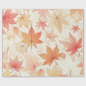 Faltpapier für die Herbstmapselblattverpackung Geschenkpapier (Flach)