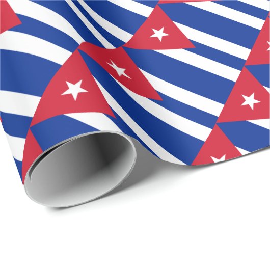 Faltpapier für die kubanische Flagge Geschenkpapier (Rolleneckpunkt)